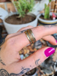 Copper & Brass Knot ring