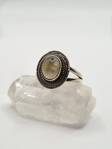 Rutilated Quartz ring