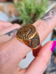 Valknut Bronze ring