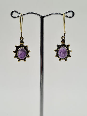 Amethyst Sariel drop earrings