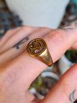 Bronze Eye of Ra ring