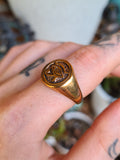 Bronze Eye of Ra ring