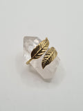 Feather Brass ring
