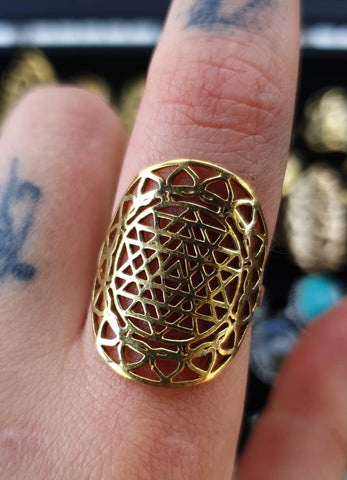 Sri Yantra Ring