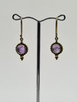 Amethyst Angela drop earrings