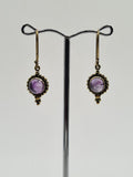 Amethyst Angela drop earrings