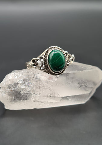 Malachite ring