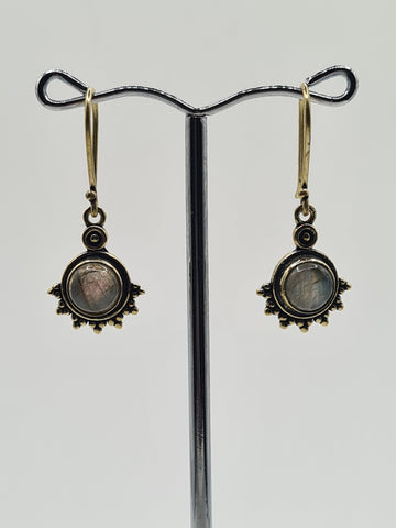 Labradorite drop earrings