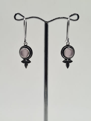 Rose Quartz Emilia drop earrings