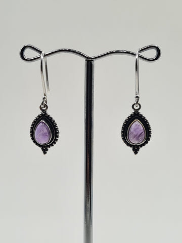 Amethyst Angelina drop earrings
