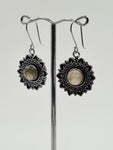 Labradorite Sun large drop earrings