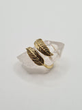 Feather Brass ring