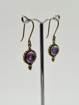 Amethyst Angela drop earrings